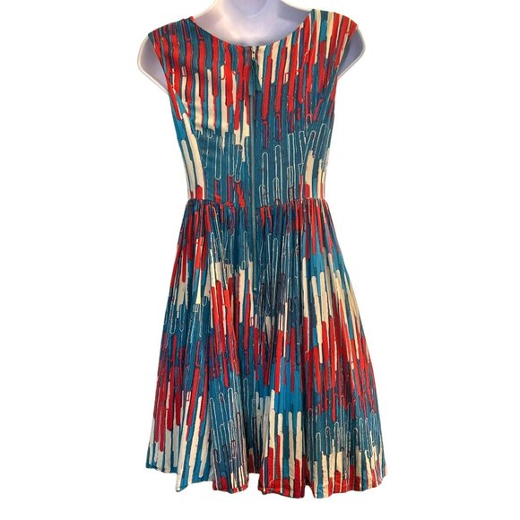 Tracy Reese Women's Multicolored Plenty Dress Size OP Rayon Blend Anthropologie - Picture 4 of 4